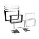 2-DIN frame Volkswagen Polo 2014-2017 Piano Zwart