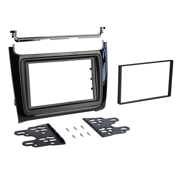 2-DIN frame Volkswagen Polo 2014-2017 Piano Zwart