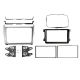 2-DIN frame Volkswagen Polo 2014-2017 Zilver
