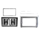 2-DIN frame VW Polo 2014-2017 Zilver