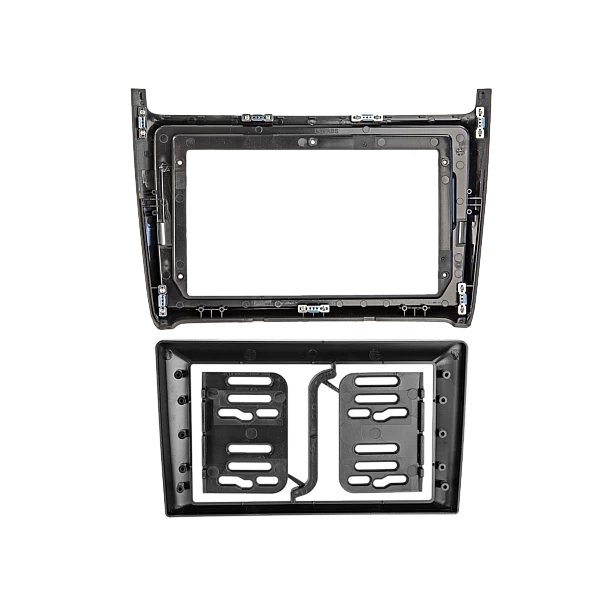 2-DIN frame VW Polo 2014-2017 Zilver