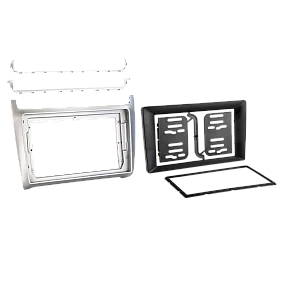 2-DIN frame VW Polo 2014-2017 Zilver