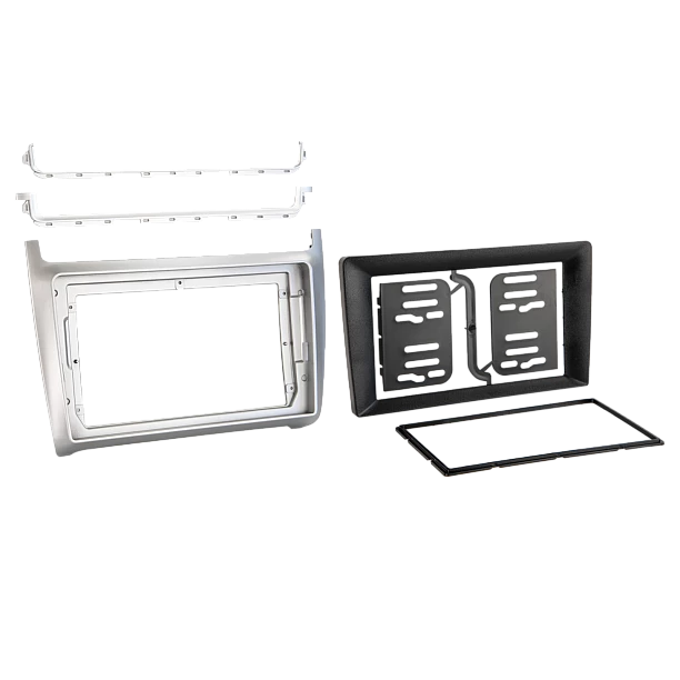 2-DIN frame VW Polo 2014-2017 Zilver