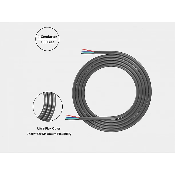 Recoil 18-AWG Multipurpose Cable 4 aderig, 1.0mm2 (30,4m)