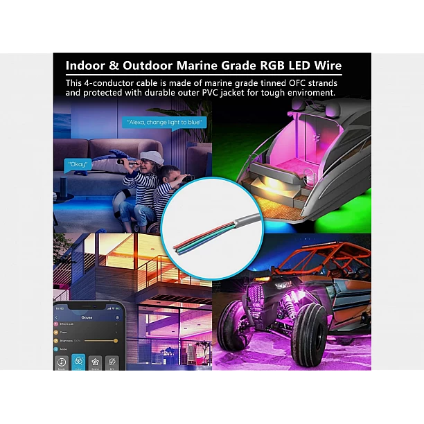 Recoil 18-AWG Multipurpose Cable 4 aderig, 1.0mm2 (30,4m)