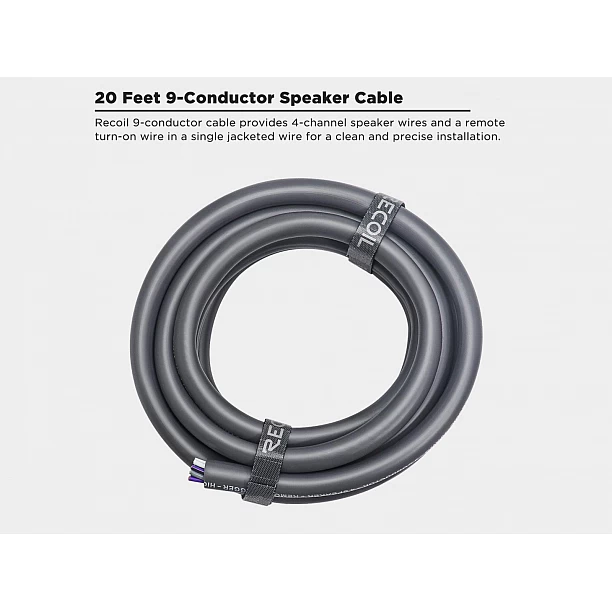 Recoil 18-AWG OFC Speaker Cable 9 aderig 1.3mm2, 6m