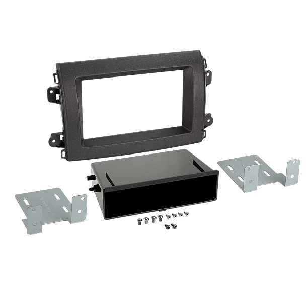 2-DIN-kit met opbergvak voor Citroën/Fiat/Opel 12-pins/32-pins i-adapter