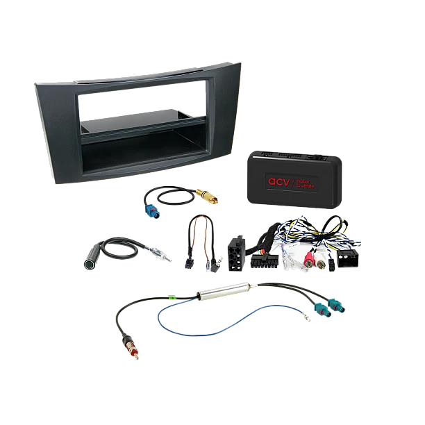 2-DIN-set met vak Mercedes-voertuigen LFB/analoog/antenne