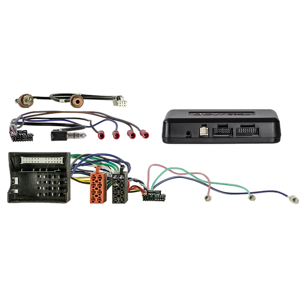 2-DIN Kit met aflegvak Skoda/VW Zwart