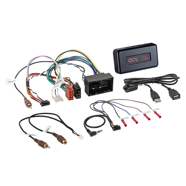 2-DIN Inbouw-Kit + Infodapter Fiat 500 (ZAF 312) 07/2015-08/2024