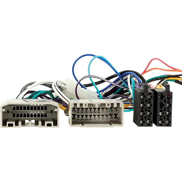 2-DIN Kit Dodge/ Jeep/ Chrysler stuurwielbediening met geluid bediening, multilead en 2 antenne adap