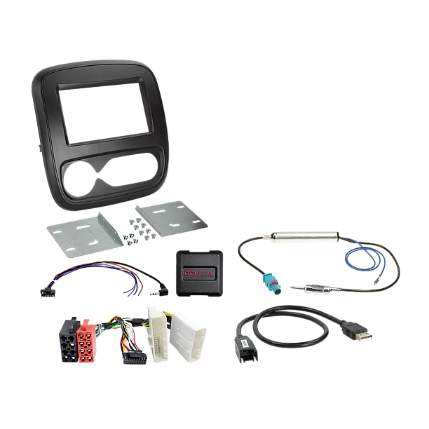 2-DIN kit Fiat/Nissan/Opel/Renault klimaatregelaar