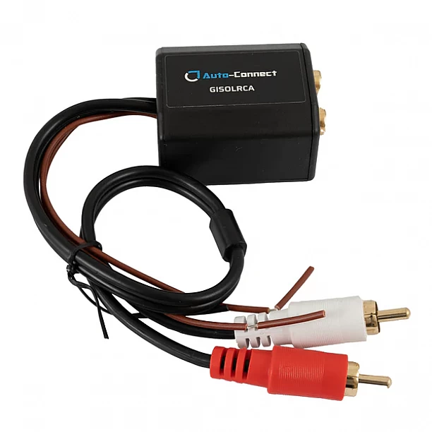 Auto-Connect Ground loop isolator, 2RCA-2RCA input