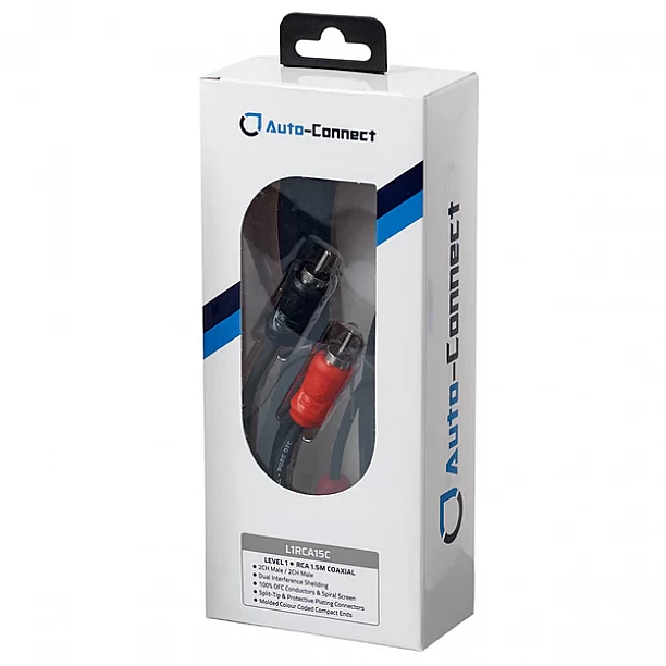 Auto-Connect Level 1 RCA cable 1,5m Koaxial