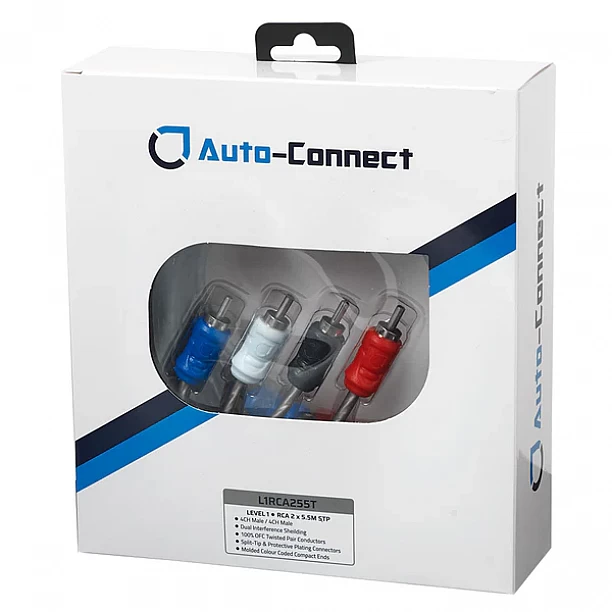 Auto-Connect Level 1 RCA Cable 2x5,5m
