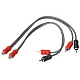 Auto-Connect Level 1 RCA Y-adaptor 2Male 1Female