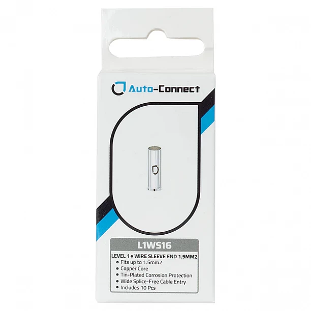 Auto-Connect L1 Wire Sleeve End 1,5 mm2/16GA 10pcs
