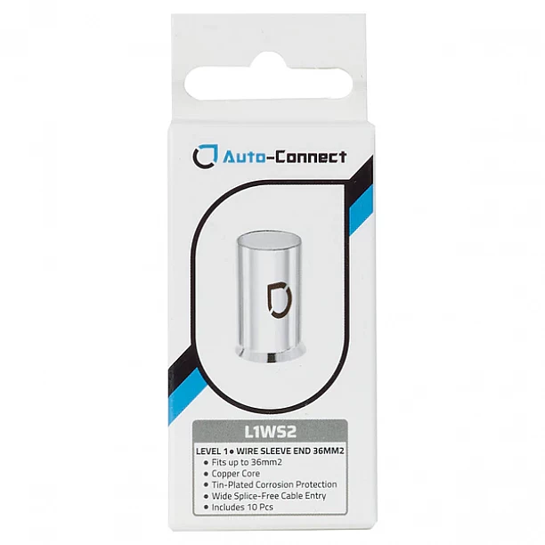 Auto-Connect L1 Wire Sleeve End 36 mm2/2GA 10pcs