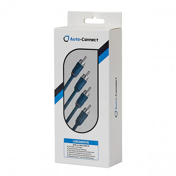 Auto-Connect Level 2 RCA cable 0,25m