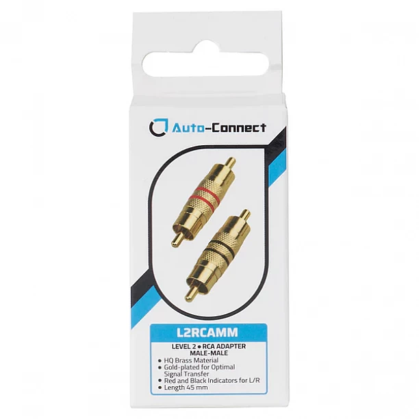 Auto-Connect L2 RCA Adapter Male -Male