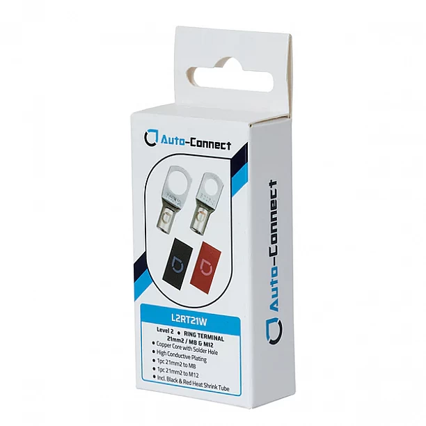 Auto-Connect Level 2 Ring Terminal 21mm2 M12/M8 Auto-Connect Level 2 Ring Terminal 21mm2 M12/M8