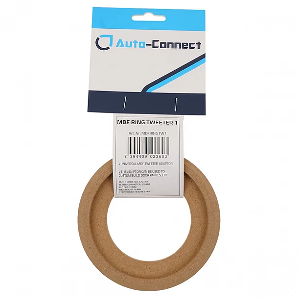 Auto Connect MDF Installation Ring Tweeter, Cut out 100mm