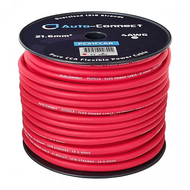 Auto-Connect Power Cable CCA Flex 21mm2 Red 50m