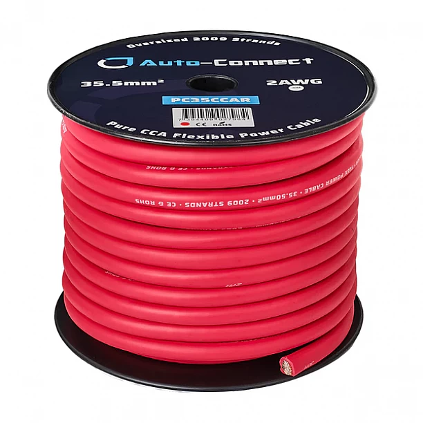 Auto-Connect Power Cable CCA Flex 35mm2 Red 30m
