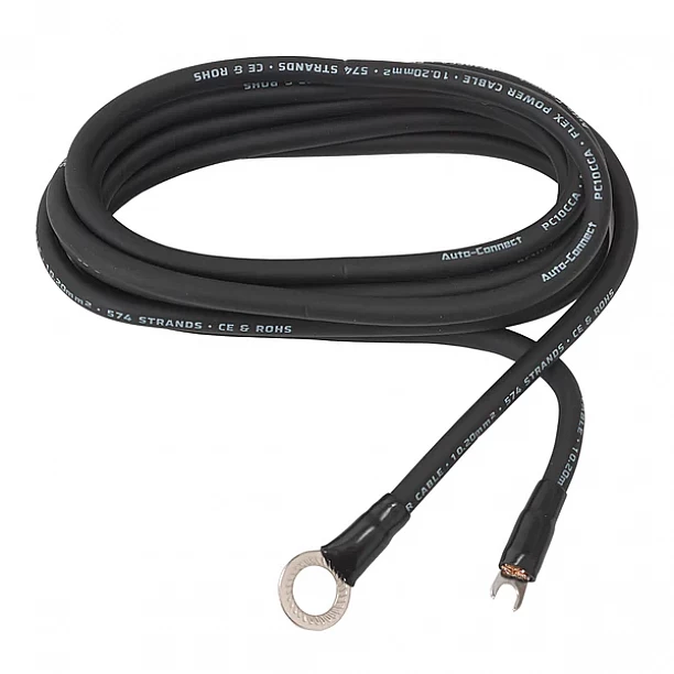 Auto-Connect Power cable CCA 10mm2 Term. 2.5M black