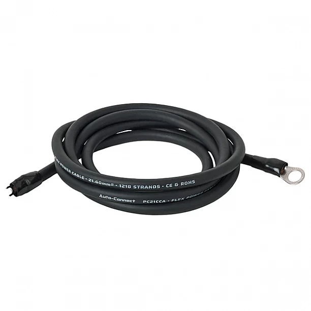 Auto-Connect Power cable CCA 21mm2 Term. 2.5M black