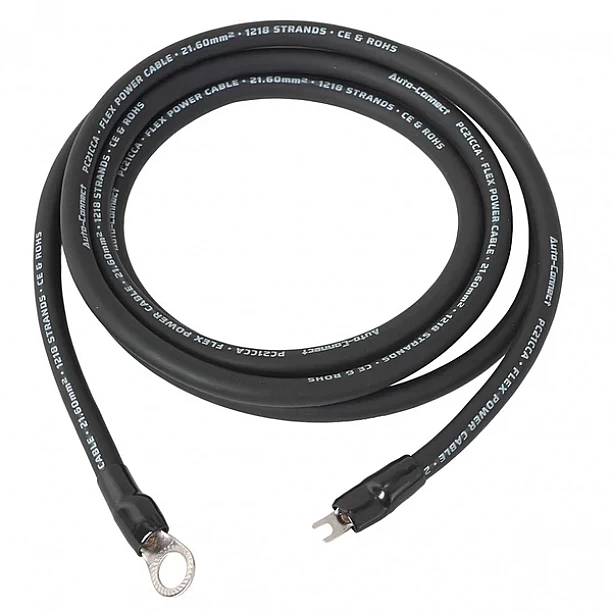 Auto-Connect Power cable CCA 21mm2 Term. 2.5M black