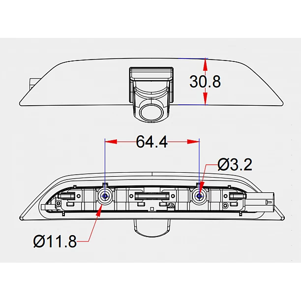Achteruitrij camera Tourneo Connect / VW Caddy