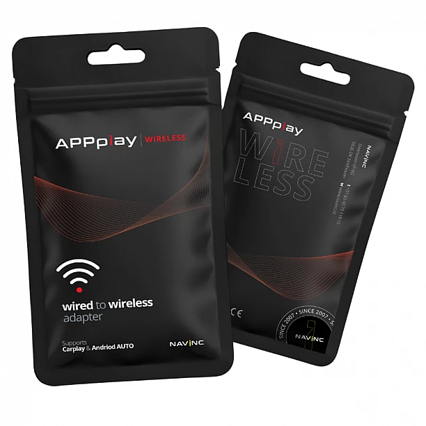 APPplay Wireless Lite - OEM wired to wireless Carplay & Android AUTO adapter (USB-A)