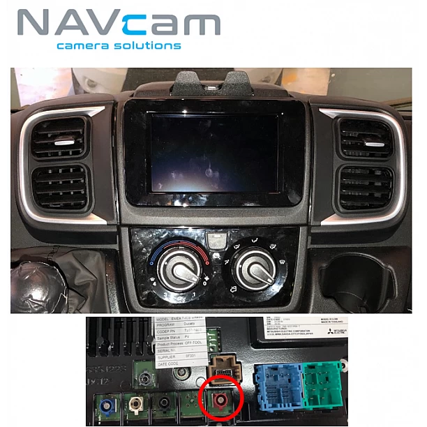 Fiat Ducato 2021> AHD rear camera 720P (NTSC)