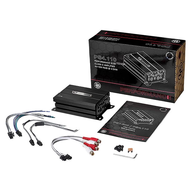 DLS Performance 4 Channel Slim Amplifier 110W RMS DLS Performance 4 Channel Slim Amplifier 110W RMS