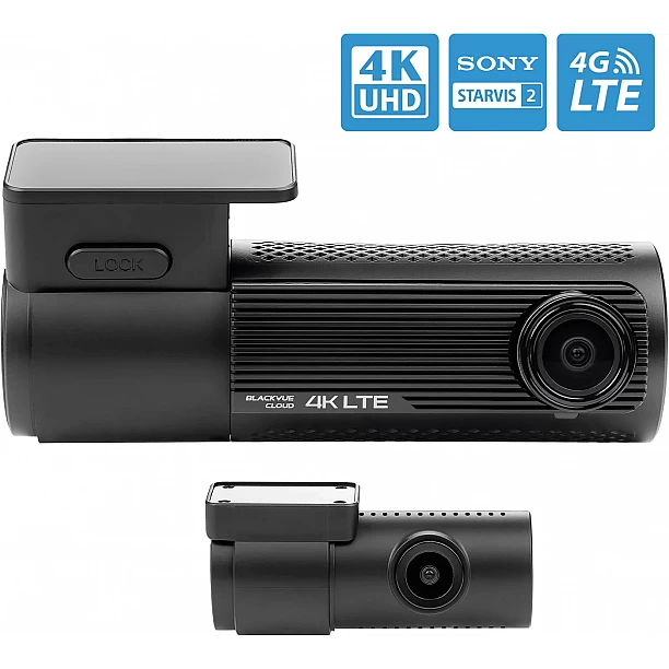 BlackVue DR970-2CH Plus LTE V2 Premium 4K UHD Cloud Dashcam 64GB