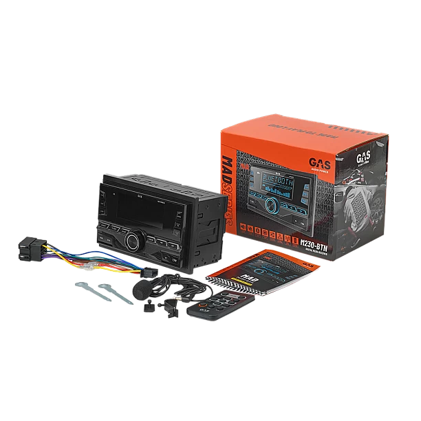 GAS MAD M230BTN 2-DIN, BT, USB, AUX, DSP