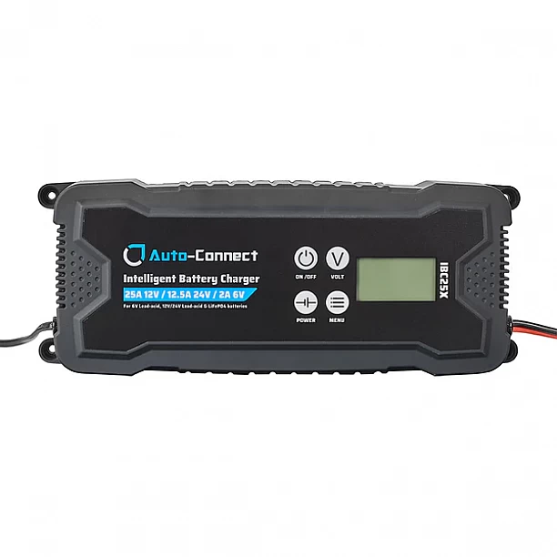 Slimme accu lader 25A/ druppel lader, 12V/24V/6V