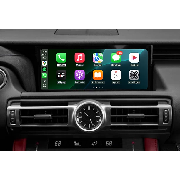 APPplay_CARplay & Android Auto instellen Lexus GVIF 2018> Touchpad (LVDS)