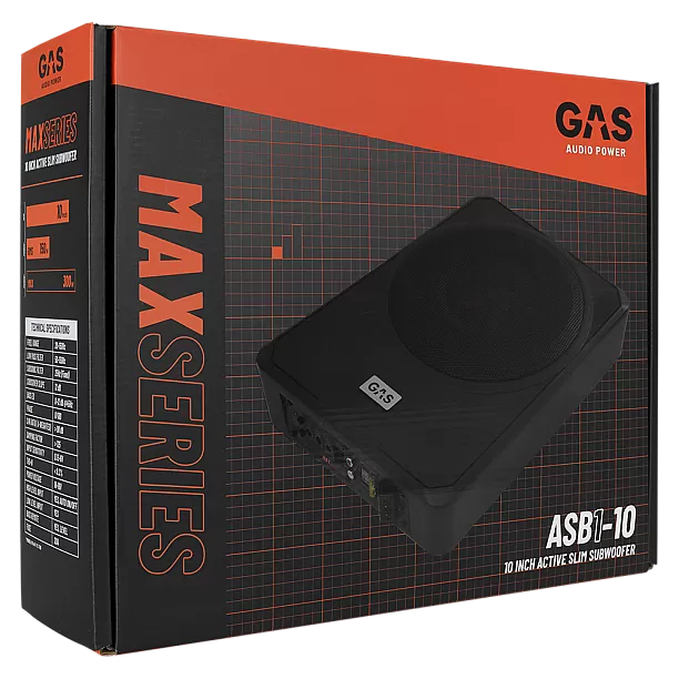 GAS MAX Level 1 Amplified Underseat Subwoofer 10 GAS MAX Level 1 Amplified Underseat Subwoofer 10