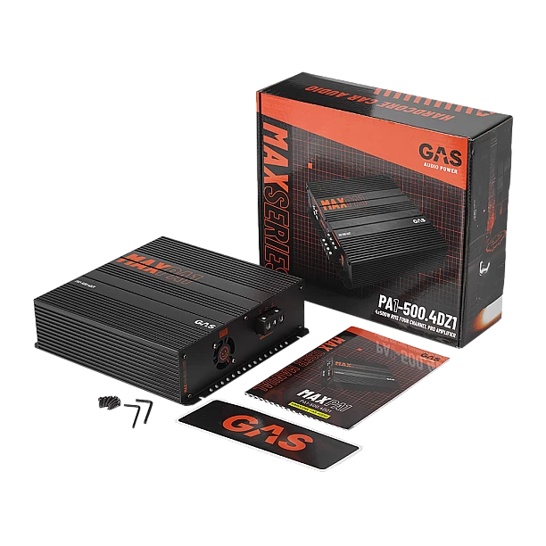 GAS MAX Level PA1 Four Channel amplifier 4x500W 1Ohm GAS MAX Level PA1 Four Channel amplifier 4x500W 1Ohm
