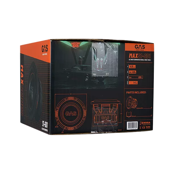 GAS MAX Level 1 Subwoofer 6,5 GAS MAX Level 1 Subwoofer 6,5