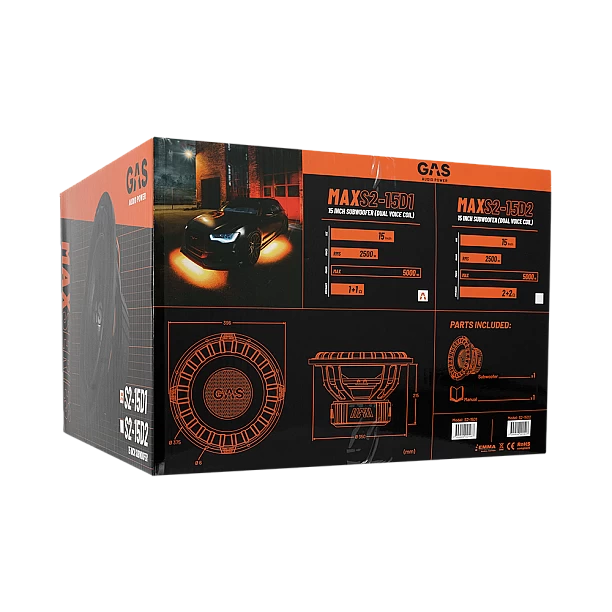 GAS MAX Level 2 Subwoofer 15 GAS MAX Level 2 Subwoofer 15