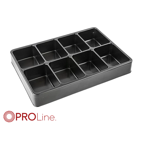 PROline Werkplaatskast assortiments bak, 8 vakken - inleg tray ten behoeve lade 335x238x45mm