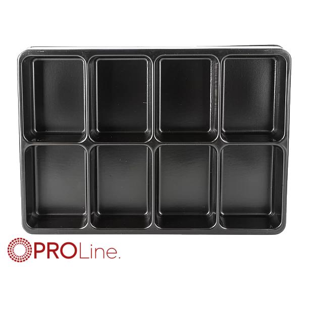 PROline Werkplaatskast assortiments bak, 8 vakken - inleg tray ten behoeve lade 335x238x45mm