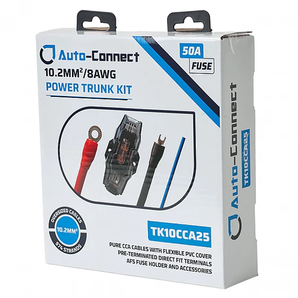 Auto-Connect Pure CCA Trunk Power Wiring Kit 10,2mm², 2.5m